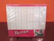 1950's FALSTAFF BEER GIN RUMMY-BRIDGE & CANASTA CARD 20 SHEET SCORE PAD UNUSED