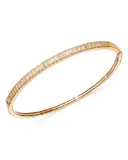 Bloomingdale's Fine Collection Diamond Baguette Bangle Bracelet in 14K Yellow Gold, 1.00 ct. t. w.