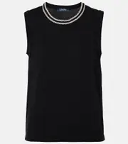 ['S Max Mara] 'S Max Mara Udine cotton top UK 14 black
