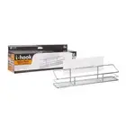I-Hook 33cm Wall Hanging Stainless Steel Spice Rack Organiser Storage Silver