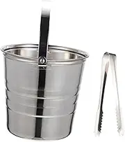 1 Set Ice Bucket Portable Water Bucket Beer Container with Ice Tong Capacity for Wine Beer More
