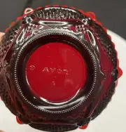 Avon 1876 Cape Cod Collection Ruby Red Dessert Bowl USA Vintage Valentine