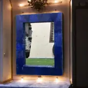 16"x20" Lapis Lazuli stone, exclusive mirrors Frames for living Room & Bath Deco