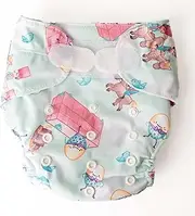 Monarch Ultimate Wipeable Cloth Nappy with Hook and Loop Closure, Dumpty