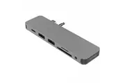 HyperDrive SOLO USB-C to HDMI USB 3.1 3.5mm Adapter Port Hub for MacBook Grey