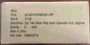 Wizkids Star Trek Attack Wing game Expansion I.K.S Negh'var Case (6 pieces)