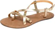 [Huayuanwell] Women's Gladiator Flat Sandals Fisherman Strappy Sandals Ankle Strap Sandals
