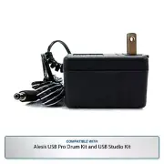 Alesis Power Adapter for USB Pro Drum Kit, USB Studio Kit PSU Cable Cord