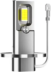 GFJMC H3 LED Bulb 1:1 Mini Size 6500K White H3LL LED Fog Lights Plug and Play Pack of 2