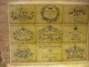 Vintage French / Paris Labels for Scrap booking or Bottles (9)