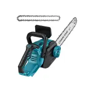 DRILLPRO 12-Inch Brushless Cordless Chainsaw 1200W Battery-Powered for Wood Cutting with LCD Screen Lightweight Portable
