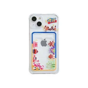 iphone14透明殼可愛玩具總動員蘋果13pro手機殼ins可放小卡片冬天