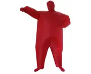 Red Alert Inflatable Costume Fancy Dress Suit Fan Operated