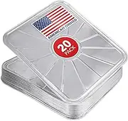 Stock Your Home Disposable Foil Oven Liners (20 Pack) - Aluminum for Bottom of Electric & Gas Ovens, Reusable Drip Pan Tray for Cooking & Baking, Disposable Baking Mats