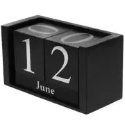 2025 Desk Calendar Household Perpetual Office Standing Wooden Block