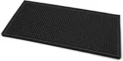 Heat Resistant Mat for Hot Styling Tools, Large Silicone Flat Iron Mat for Hair Straightener, Travel Anti Heat Pad for Curling Wand, Hair Tools Appliances (Black)