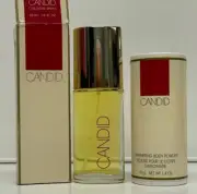 Vtg Avon Candid Body Powder & Cologne New Old Stock