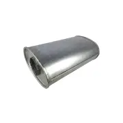 Redback Muffler - 3" Tube 203mm 8" x 127mm 5" Without Spigots Perforated