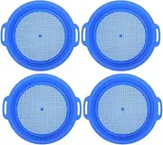 KICHOUSE 4pcs Beach Sand Sieve - Children's Plastic Sand Sifters Beach Sandbox and Kids Digging and Sorting Backyard Outdoor Park