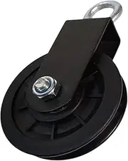 Pulley Wheel Lifting Wheel Heavy Duty Low Noise 360 Degree Rotatable Pulley System Lifting Pull Down Wheel for Ladder Lifts