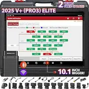 [LAUNCH] X431 V+ PRO 4.0 2023 Elite Scan Tool, Topology Mapping, 10.1 Inch Bigger Car Scanner, Work for HD Trucks, Global Version, ECU Online Coding & 37+ Services, 2-Year Free Update, AutoAuth FCA SGW