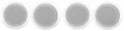 (4) Rockville CC65T White 6.5" Commercial 70v Ceiling Speakers For Restaurant