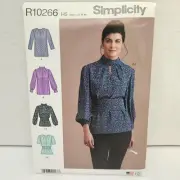 Simplicity Sewing Pattern R10266 Misses' Blouses w/Cummerbund 6- 14