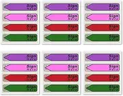 600pcs Stickers(6 Pack) Sign Here Labels, Sign Here Flags Sticky Notes Initial Tabs with Dispenser Arrow Labels Easy to Post for Office School Notary Books(Dark green 2)