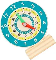 Hohopeti Clock for Teaching Model for Cognition and Shape Recognition Engaging Educational Puzzle for Preschoolers Promotes Intellectual Development