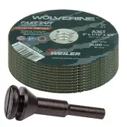 56089 Die Grinder Cut-Off Wheel and Mandrel Kit including 56490 Mandrel and 3...