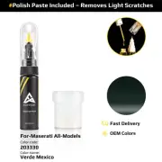 Touch Up Paint For Maserati All Models 203330 Verde Mexico With Polish Paste