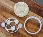 Soccer Ball Cookie Cutter and Fondant Embosser Set