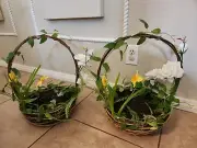 NEW Pottery Barn Botanical Nest LARGE grape vine floral EASTER basket Spring