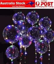 5X Bobo Balloons with LED String Lights for Party Birthday Wedding Helium Style