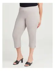 [Taking Shape] Expose Split Hem Crop Pant in Sandstone
