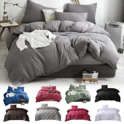2/3Pc Duvet Cover Set With Pillow Hotel Quality Ultra Soft Cover for Comforter