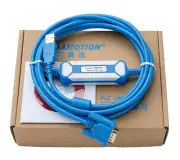 For Siemens S7-200 PLC communication data download line USB-PPI connector blue