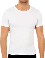 [Abanderado] Niema Golphin Men's Termal Acrílica Fibra de Invierno Themal Top, White (Blanco 001), Medium (Size: M/48)