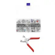 DIY Steel Press Studs Snap Clothing Button Fastener With Plier Tool Assortment
