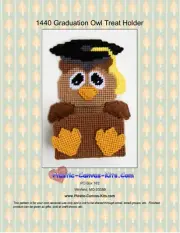 Graduation Owl Treat Holder-Plastic Canvas Pattern or Kit
