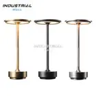 Touch Bedside Table Lamp Rechargeable LED Cordless Nightstand Lamp for Bedroom A