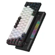 64Keys Computer Wired Mechanical Gaming Keyboard Hot-Swap Backlight - Red Switch