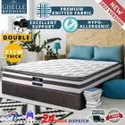 Pillow Top Spring Foam Mattress Matress Bedding Double 21cm Thick Giselle New