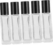 NULYLU 12PCS 9ml Glass Roller Bottles for Essential Oils & Perfumes Refillable Travel Perfume Sample Bottles Portable & Convenient Design for On The Go Use