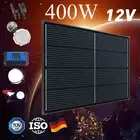 12V 400W Fixed Solar Panel Kit Mono Generator Caravan Camping Charging Regulator