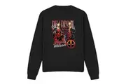Deadpool Unisex Adult Character Montage Sweatshirt (Black) - UTTV14905