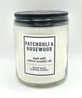 NEW Bath & Body Works Patchouli & Rosewood 7 oz Single Wick Candle