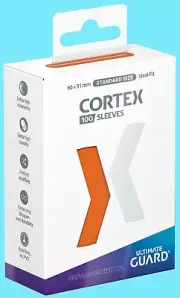 100 ULTIMATE GUARD CORTEX ORANGE GLOSS STANDARD SIZE Card SLEEVES Deck Protector