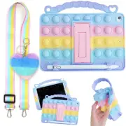 Pop Fidget Toy Push It Bubble Kids Case For iPad 5 6 7 8 9 10 Air 2 3 4 Mini Pro