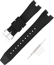 [JETHENG] Men's Rubber Strap fit for 24mm Citizen Ecosphere AW1475 AW1476 AW1477 CA4154 CA4155 CA4155-12L CA4159-03E Ladies outdoor work waterproof silicone watch band wrist strap buckle